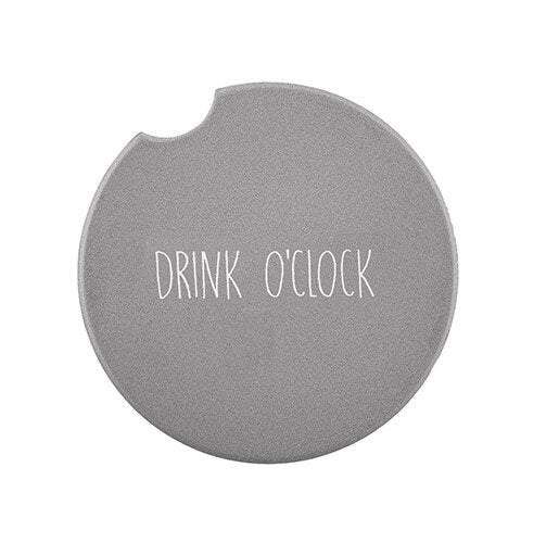 Car Coaster Ceramic - Drink O'Clock