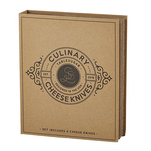 Cardboard Book Set - Cheese Knives