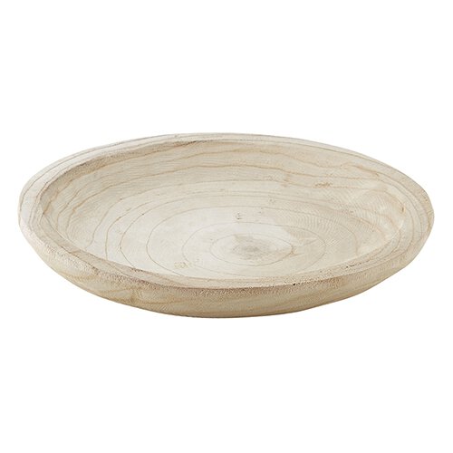 Wood Bowl Med - Paulownia, Natural