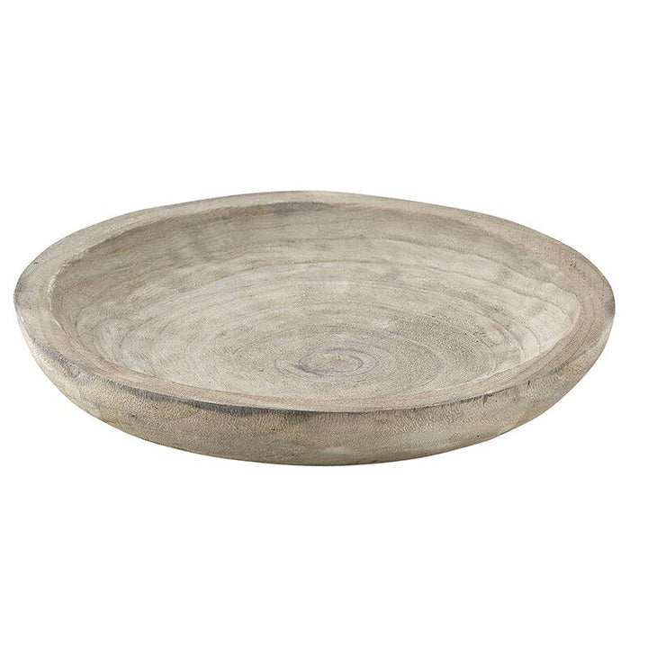 Wood Bowl Med - Paulownia, Grey