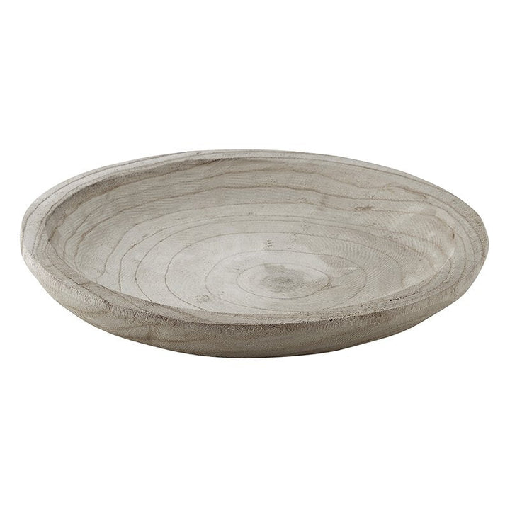 Wood Bowl LG - Paulownia, Grey