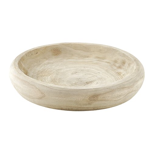 Wood Bowl LG - Paulownia, Natural