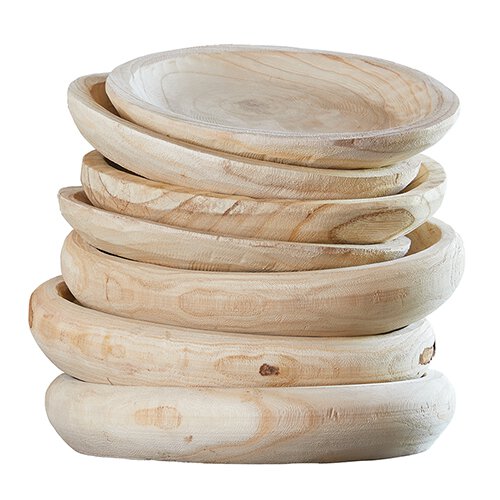 Wood Bowl LG - Paulownia, Natural