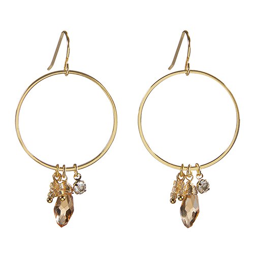 Dangle Hoop Earrings - Mosaic