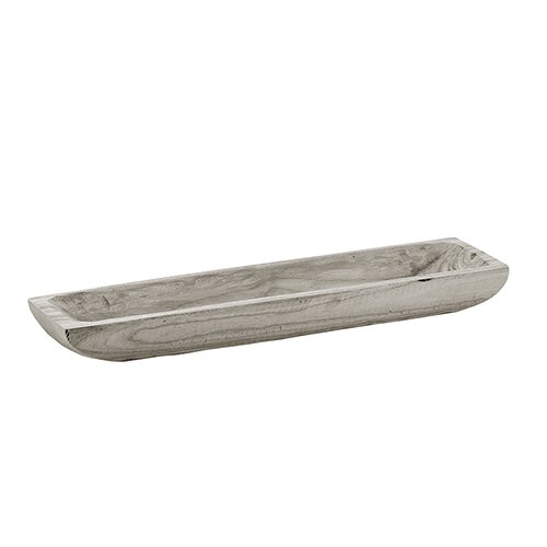Wood  Rectangle Tray - Paulownia Grey