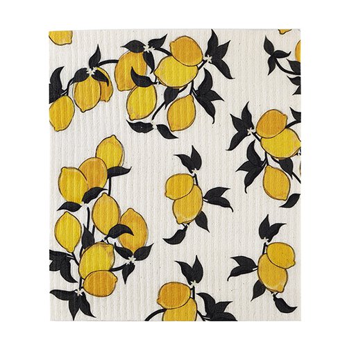 Organic Dishcloth Lemons