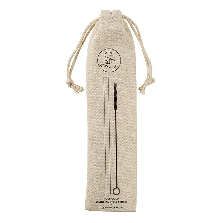 Stainless Steel Straw - Rose Gold