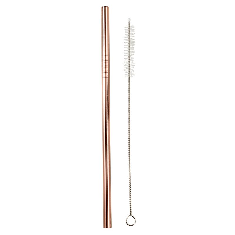 Stainless Steel Straw - Rose Gold