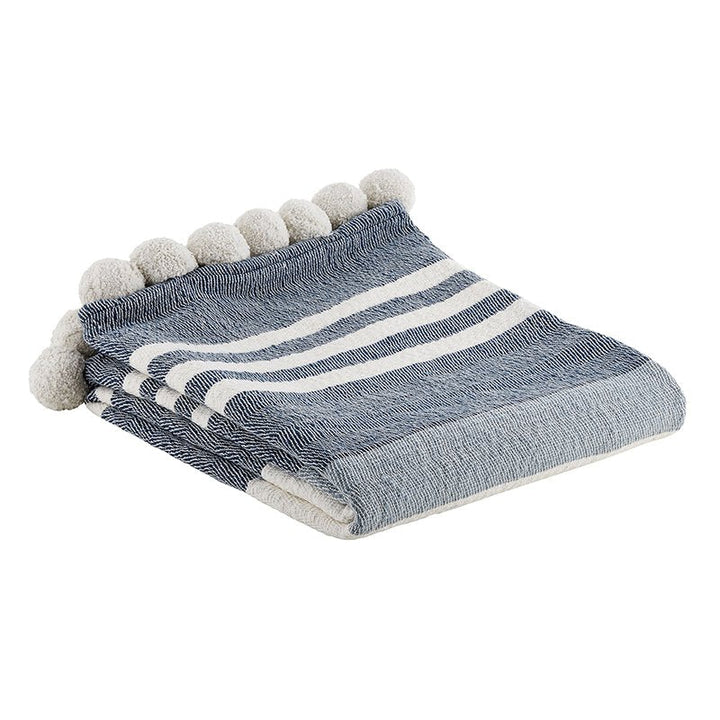 Pompom Throw - Stripe