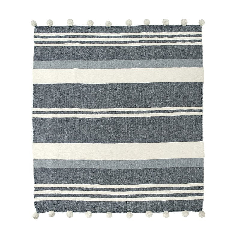 Pompom Throw - Stripe