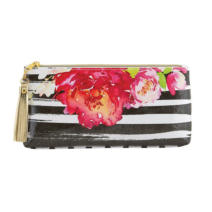 Oil Cloth Bag Small Black Stripe
