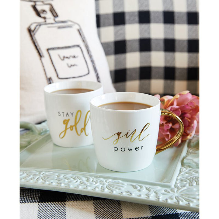 Gold Handle Mug - Girl Power