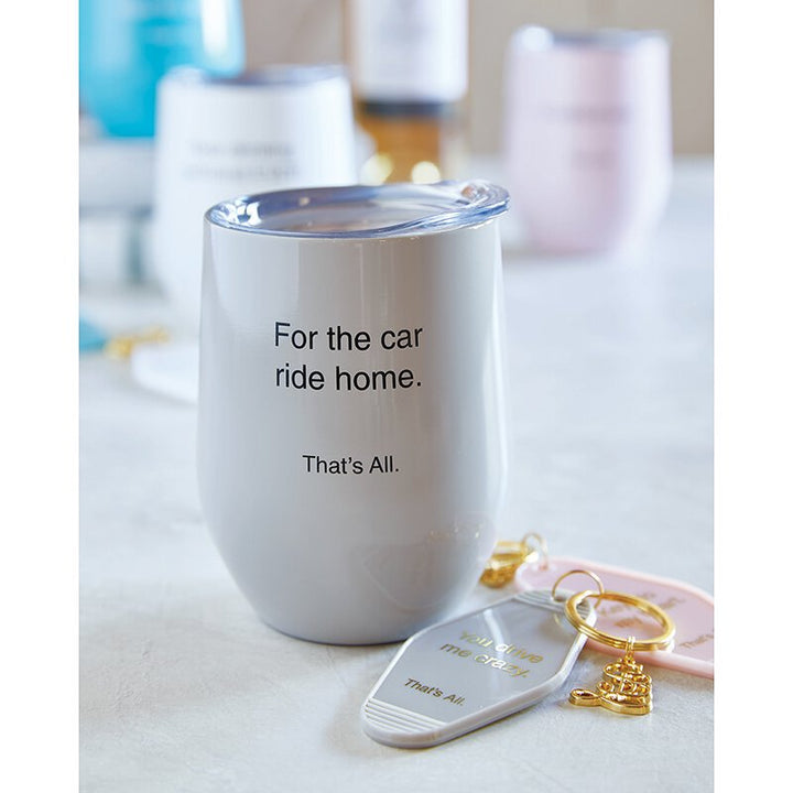 Stemless Wine Tumbler Car Ride