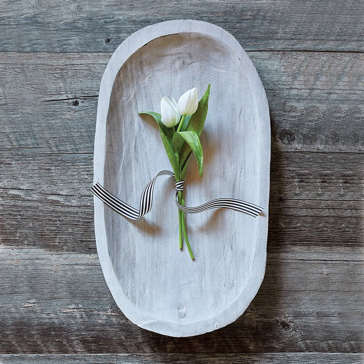 Wood Serving Platter- Paulownia, Grey