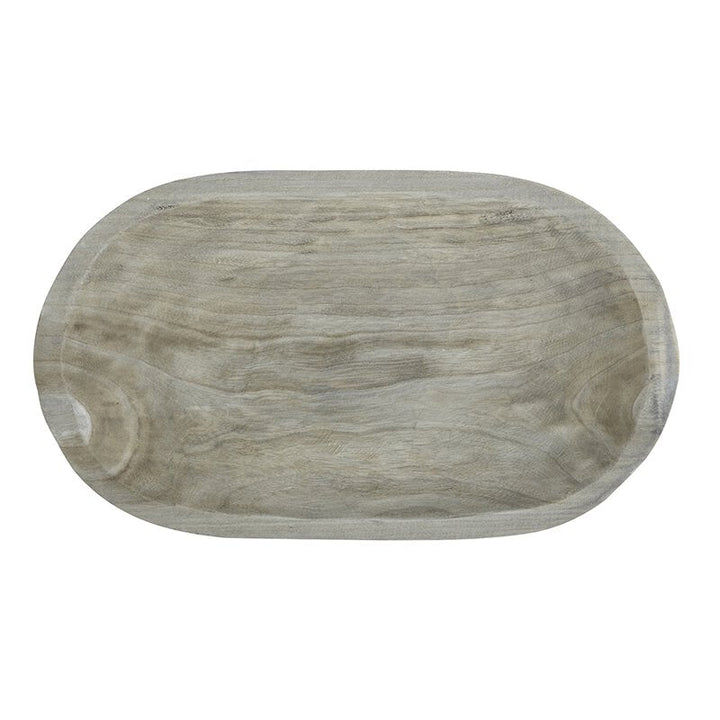Wood Serving Platter- Paulownia, Grey