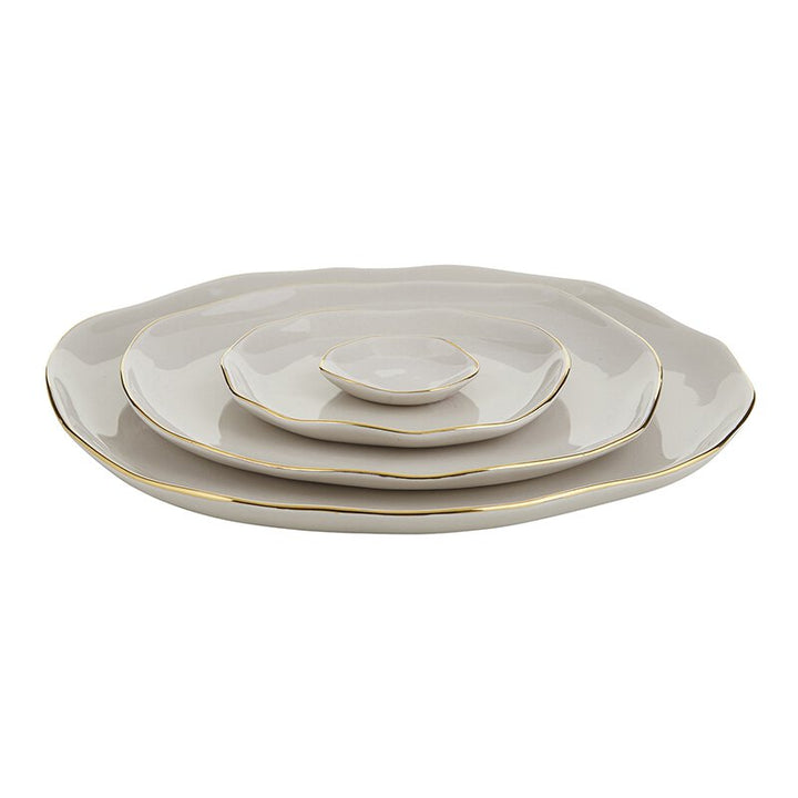 Ceramic Tray Large Grey