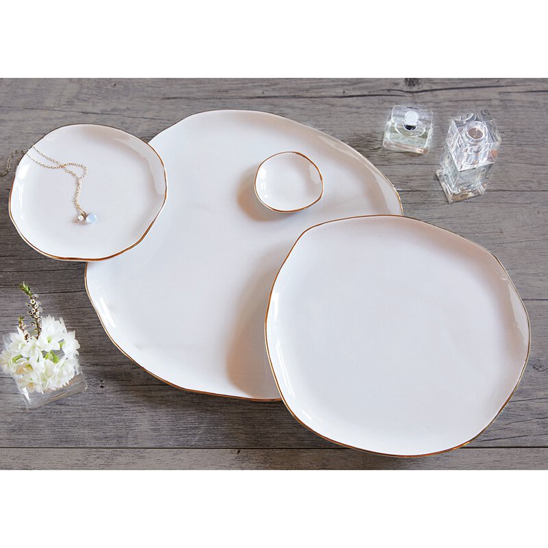 Ceramic Tray Large Grey