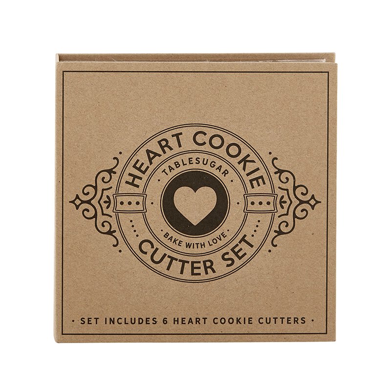 Cardboard Book Set - Heart Cookie Cutters