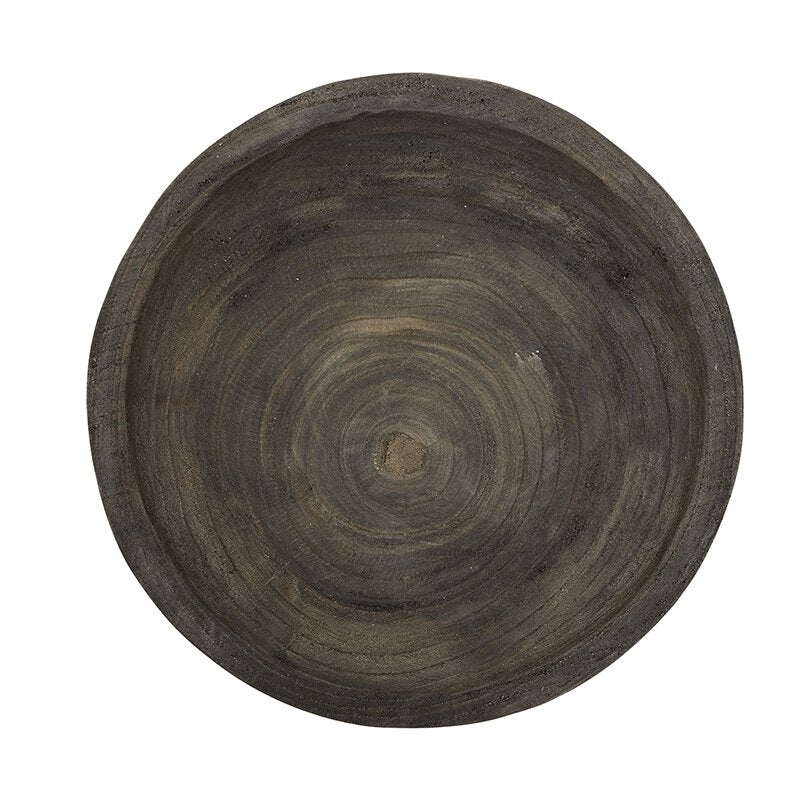 Wood Bowl Medium - Paulownia, Charcoal
