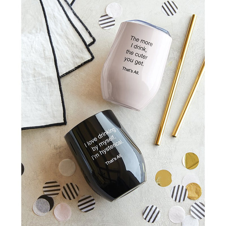 Stemless Wine Tumbler - Hysterical