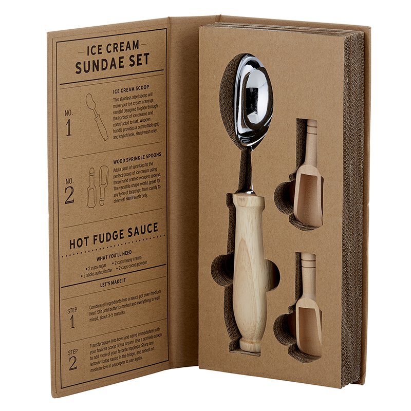 Cardboard Book Set - Ice Cream Sundae