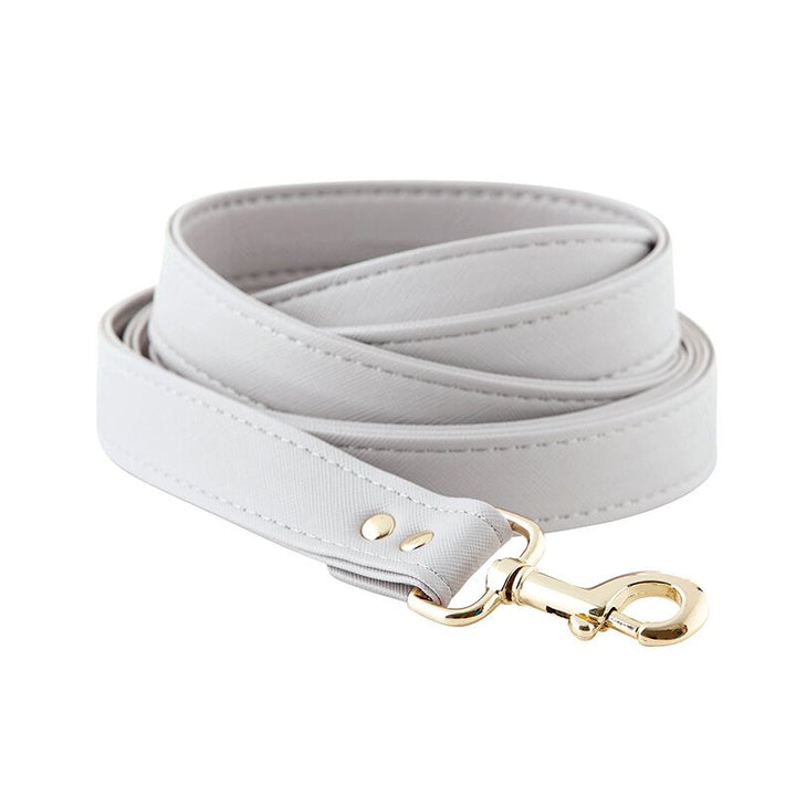 Saffiano Leash - Grey