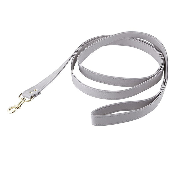 Saffiano Leash - Grey