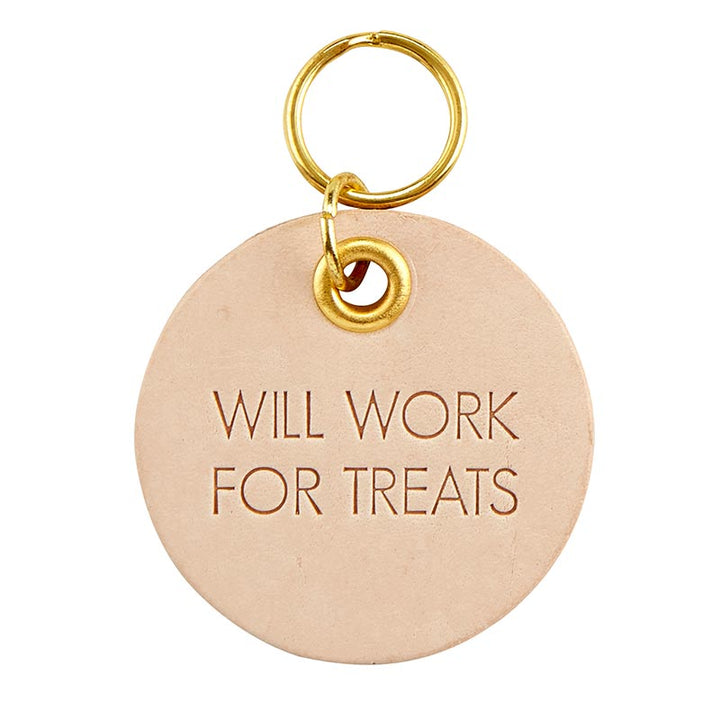 Leather Pet Tag - Treats