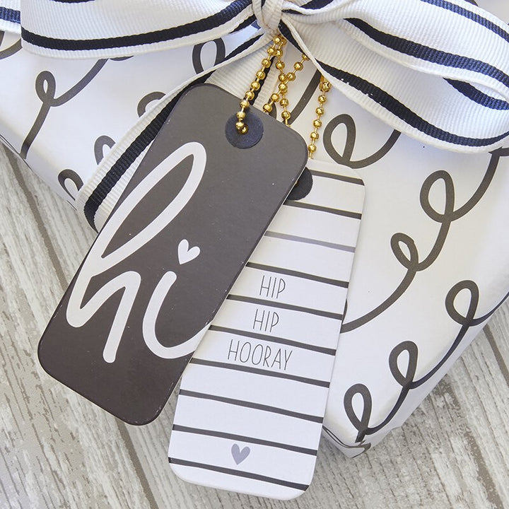 Gift Tag Book -Black and White
