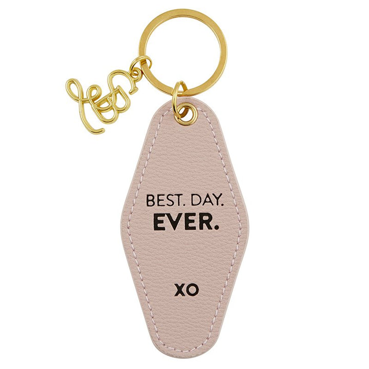 Face to Face Leather Motel Key Tag Best Day Ever