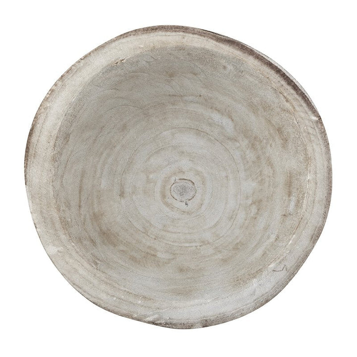 Wood Serving Bowl - Paulownia , Charcoal