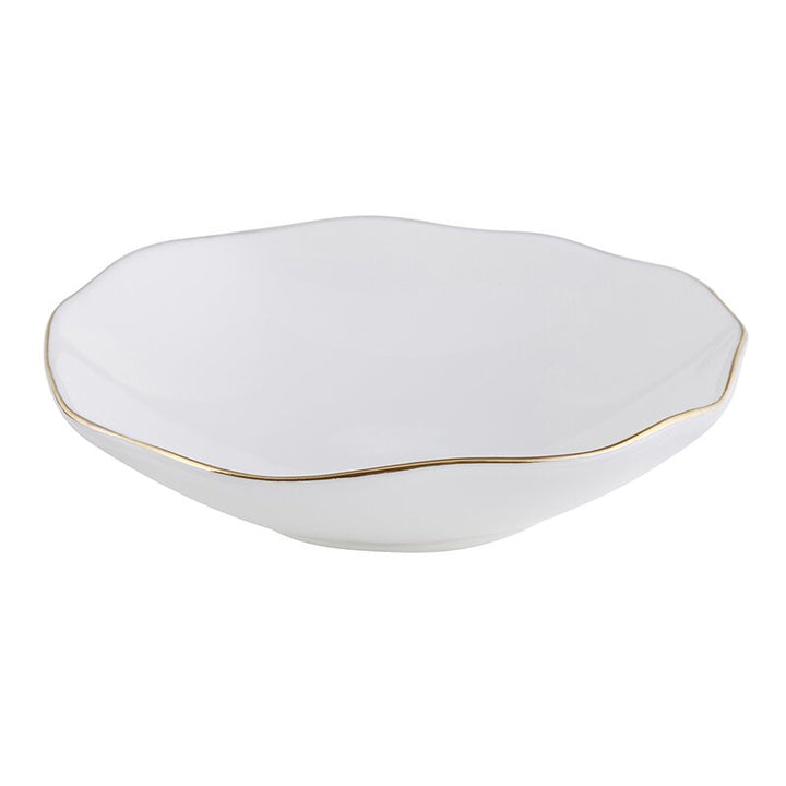 Ceramic Bowl Small Gold Rim