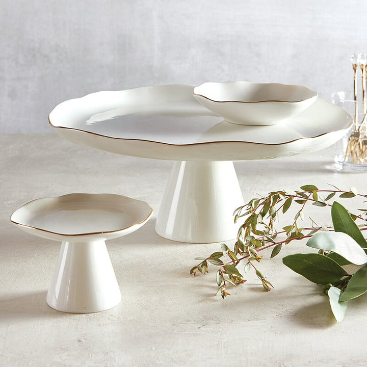 Ceramic Bowl Small Gold Rim