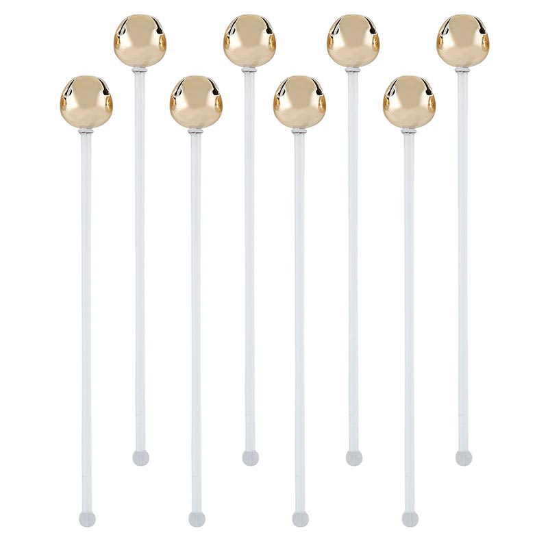 Jingle Bell Stir Sticks - 8pk