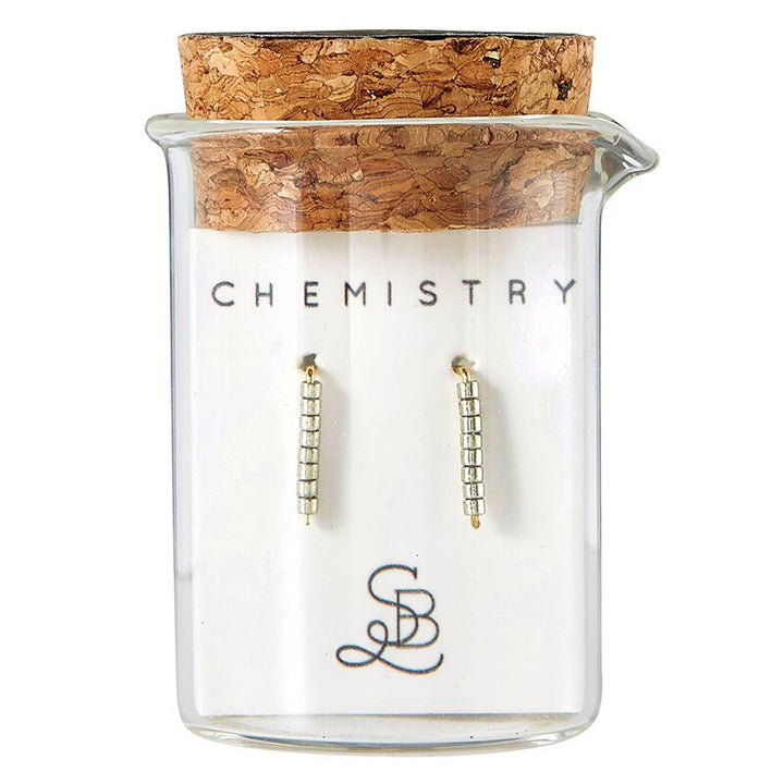 Chemistry Earrings Pewter