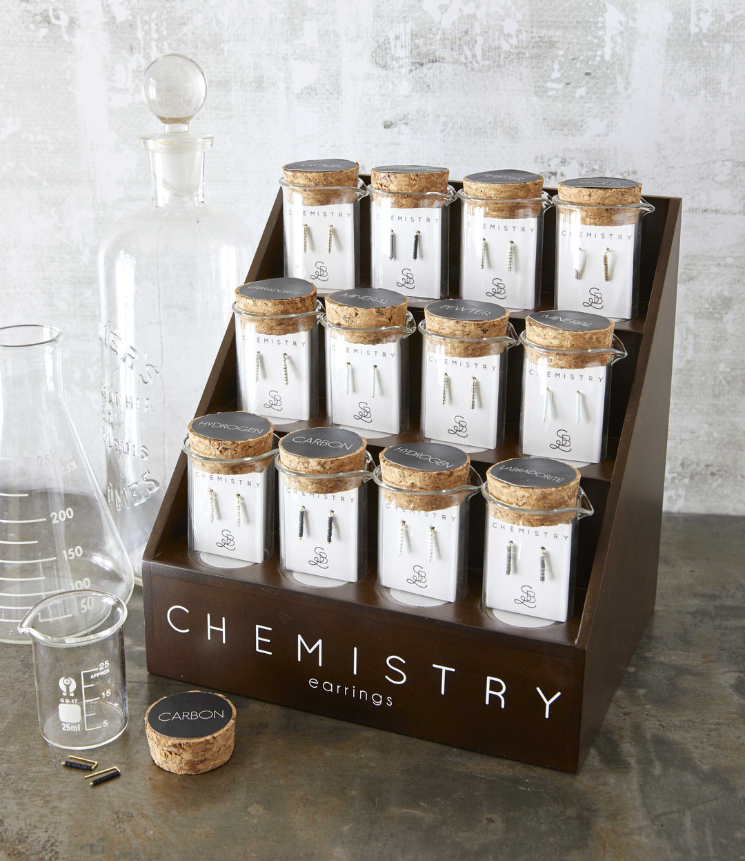 Chemistry Earrings Mineral
