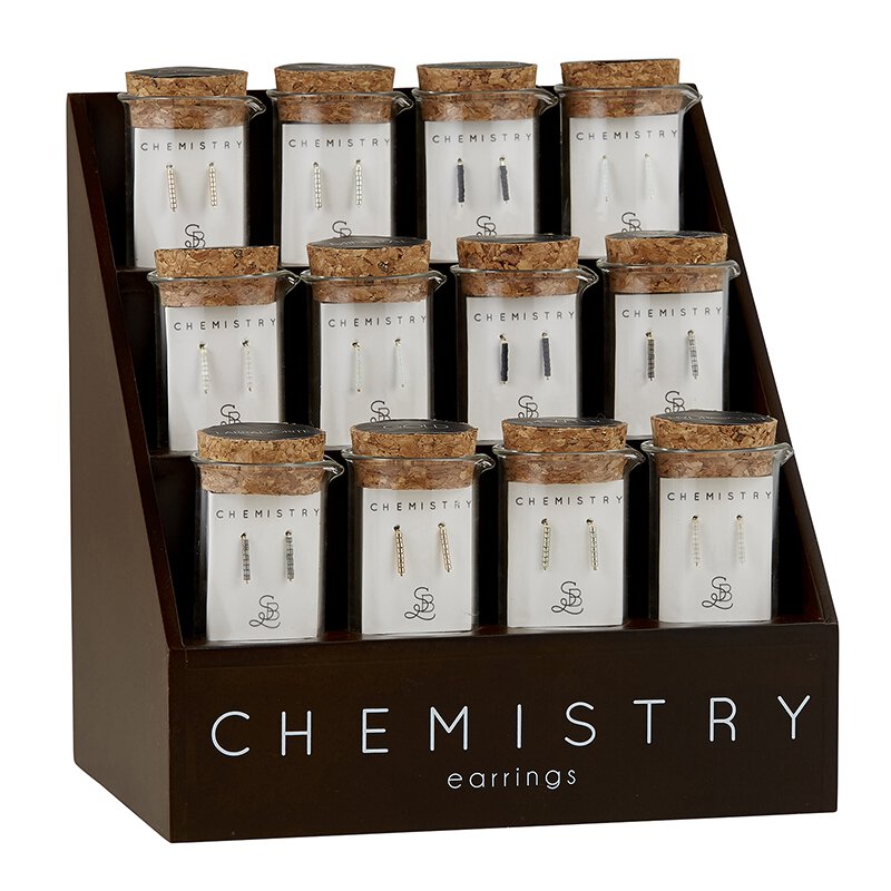 Chemistry Earrings- Filled Display