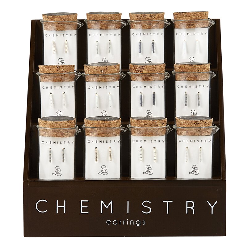 Chemistry Earrings- Filled Display