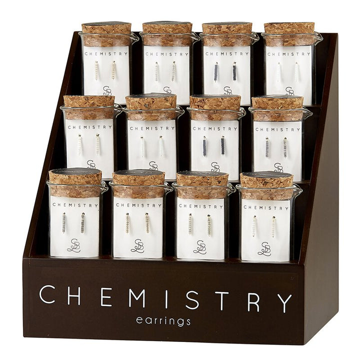 Chemistry Earrings- Filled Display