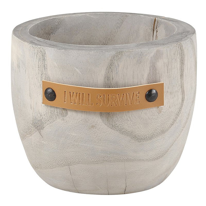 Wood Planter - I Will Survive