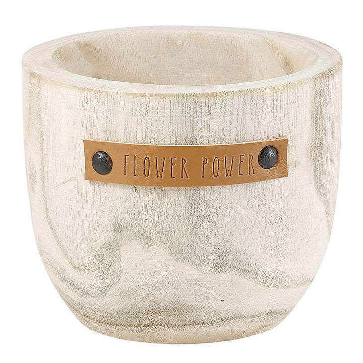 Wood Planter - Flower Power