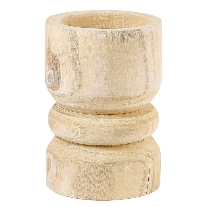 Succulent Pillar Medium  - Natural Paulownia Wood