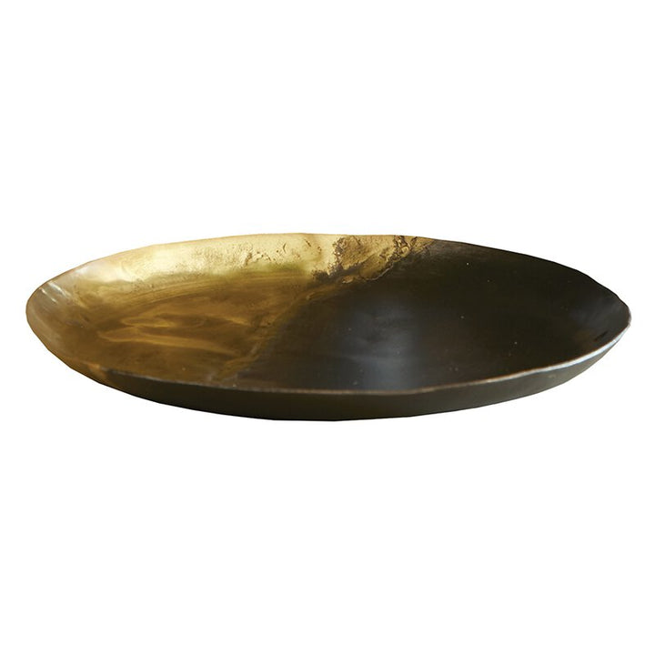Tray - Round Brass and Iron
