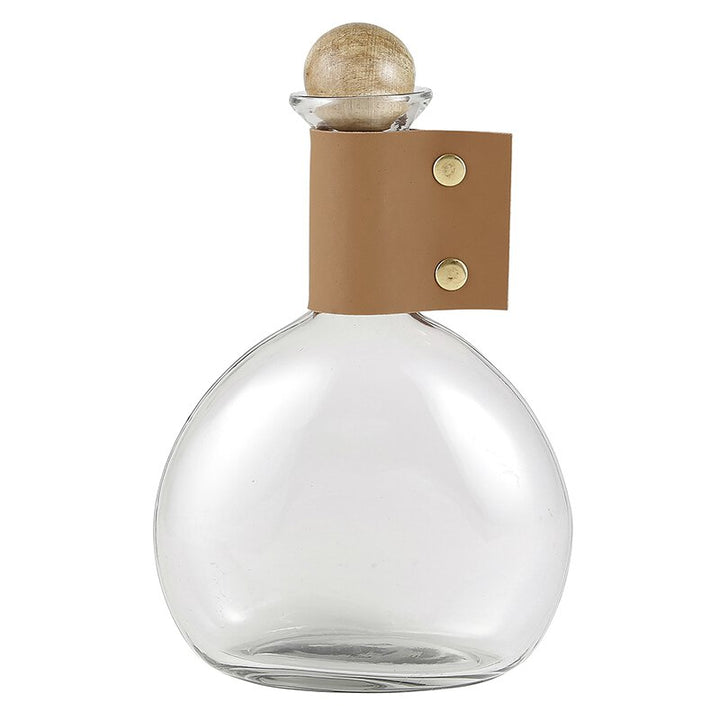 Wine Carafe w/stopper- Natural