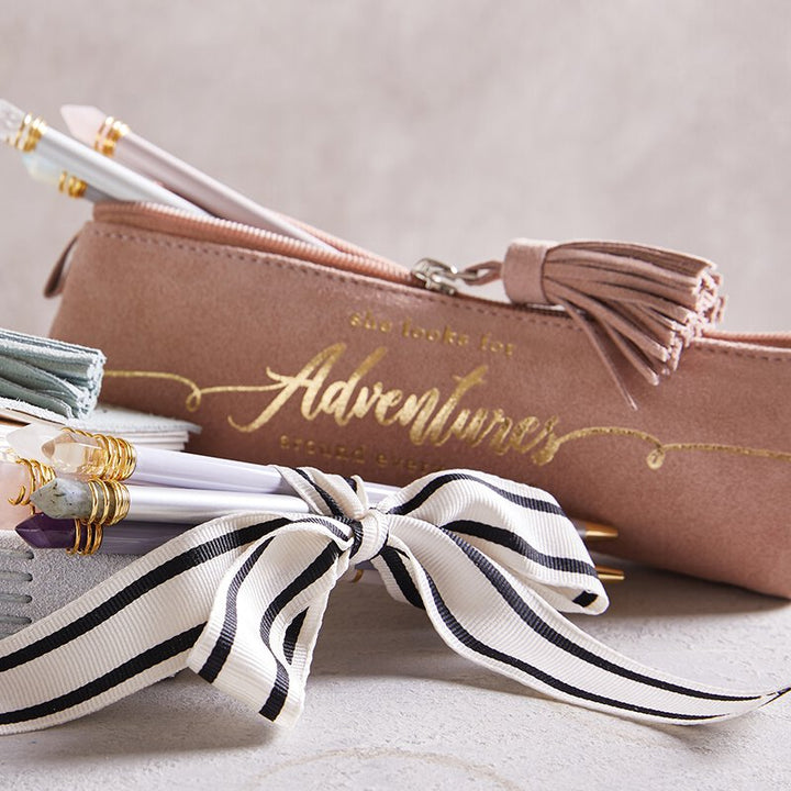 Pouch Suede Leather - Adventures