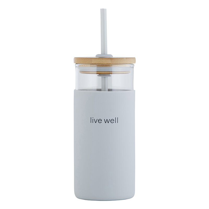 Glass Tumbler 18oz  - Live Well