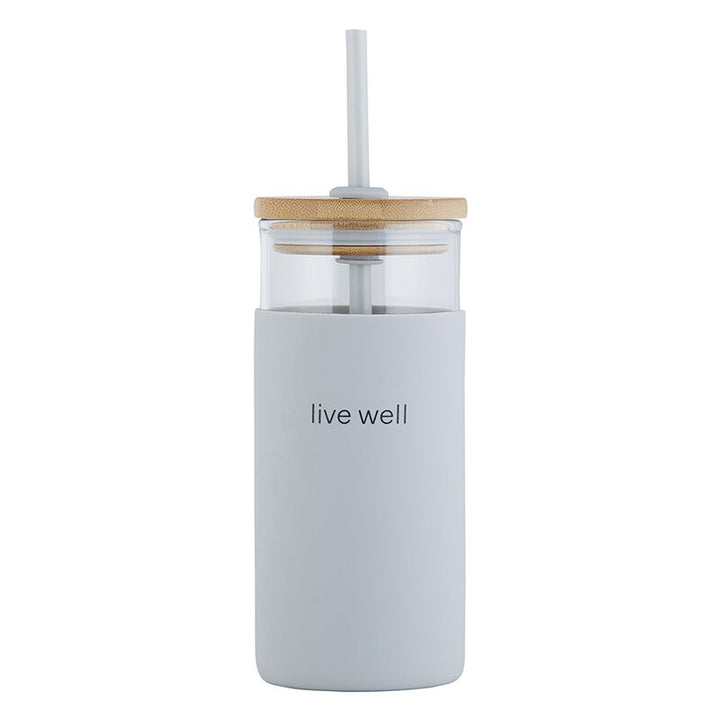 Glass Tumbler 18oz  - Live Well