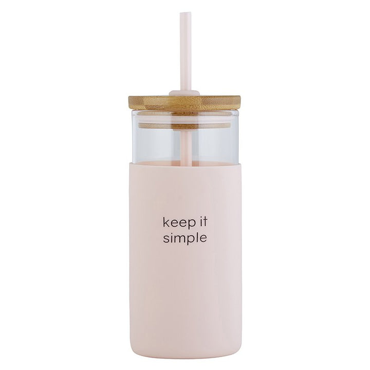 Glass Tumbler 18oz - Keep It Simple
