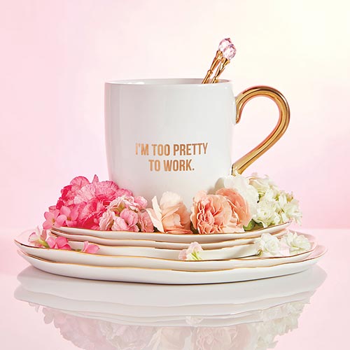 TA Gold Mug-Im Too Pretty