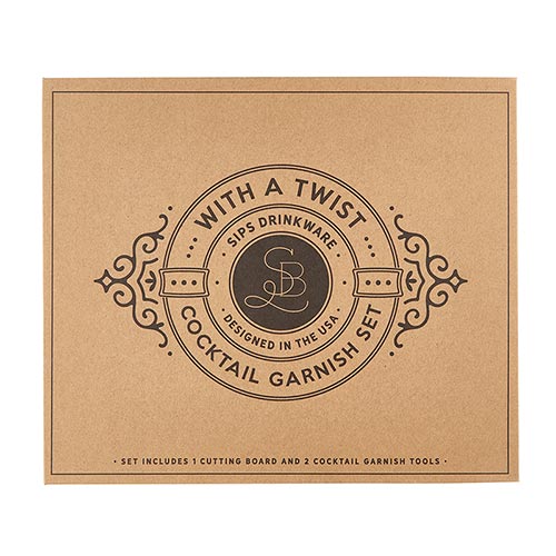 Cardboard Book Set - Cocktail Garnish